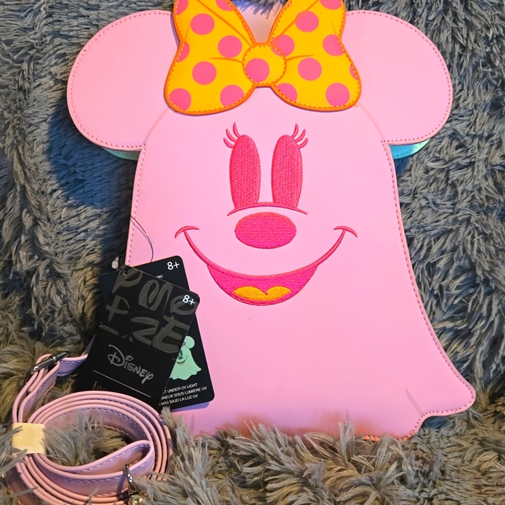 Mickey and Minnie Glow in the Dark Ghost Loungefly Bag